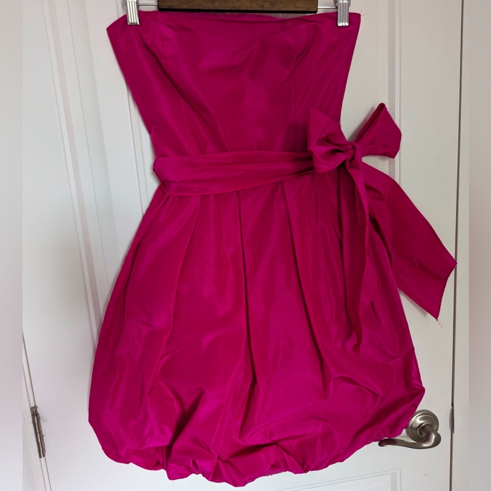 Pink Retro Y2K Hot Pink Mini Dress